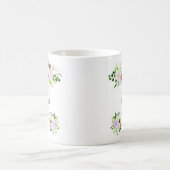 Mug Spring Purple Flowers with Foliage Wedding (Centre)