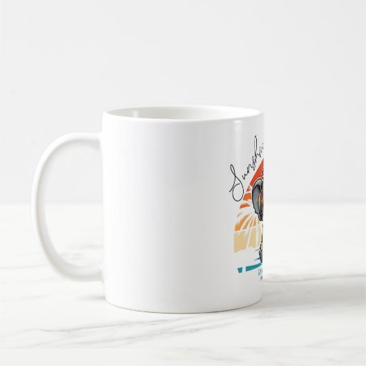 Mug Spring Sunshine and Ele-fun Retro Beach Getaway (Gauche)