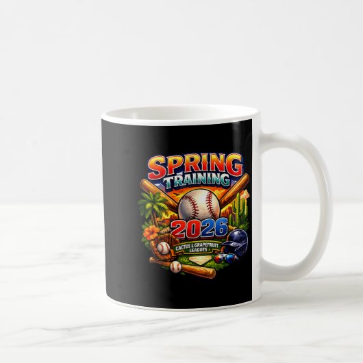 Mug Spring Training 2026 Baseball Fan Design Retro Pal (Droite)