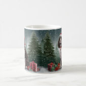 Mug Springer Spaniel Chien dans la neige Noël (Centre)