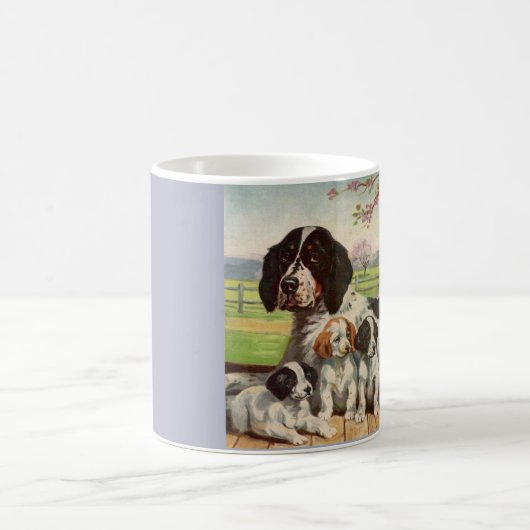Mug springer spaniel maman et chiots (Centre)