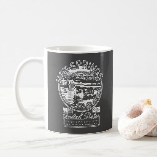 MUG SPRINGS CHAUDS ARKANSAS - VILLE DES SPRINGS CHAUDS (Avec donut)