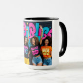 Mug Squad Buts 90s Retro Aesthétique Noir (Devant droit)