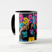 Mug Squad Buts 90s Retro Aesthétique Noir (Devant gauche)