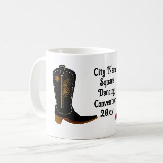 Mug Square Dance Cowboy Boots (Devant gauche)
