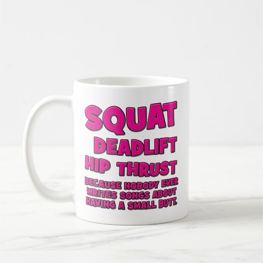 Mug Squat, Deadlift, Hip Thrust, Gains de bottes - Fem (Gauche)