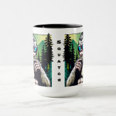 Mug Squatch Curieux avec Lunettes de Soleil (Centre)