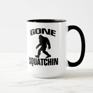 Mug Squatchin allé - silhouette noire