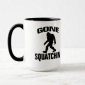 Mug Squatchin allé - silhouette noire (Gauche)