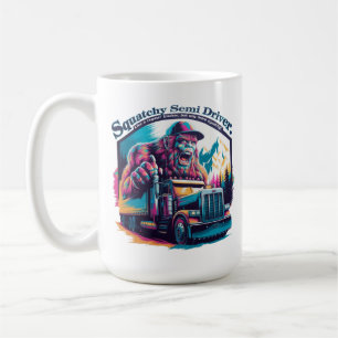 Mug Squatchin' sur la route - Conducteur de semi-remor
