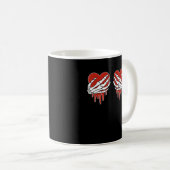 Mug Squelette anti-Valentin mains coeur Goth (Devant droit)