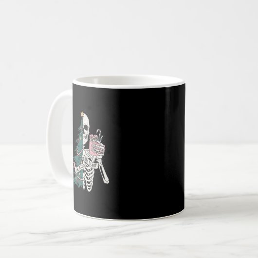 Mug squelette arbre de Noël (Devant gauche)
