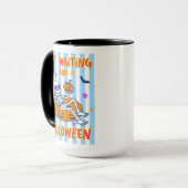 Mug Squelette attendant Halloween (Devant gauche)