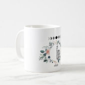 Mug Squelette Avec Fleurs (Devant gauche)