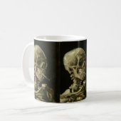 Mug Squelette avec la cigarette par Van Gogh (Devant gauche)
