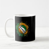 Mug Squelette avec le drapeau de la Côte d'Ivoire (Gauche)