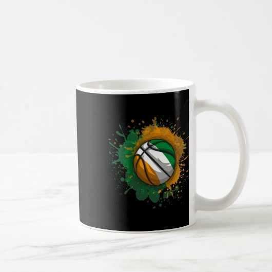 Mug Squelette avec le drapeau de la Côte d'Ivoire (Droite)