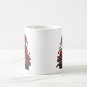 Mug Squelette Avec Roses Rouges (Centre)