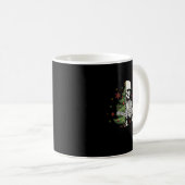 Mug squelette café de noël (Devant droit)