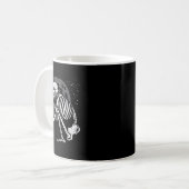 Mug Squelette Chat Crâne Kitty Cute Goth Halloween Men (Devant gauche)
