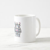 Mug Squelette Chat Famille Blown Buble chewing-gum Cut (Devant droit)