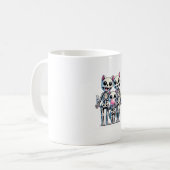 Mug Squelette Chat Famille Blown Buble chewing-gum Cut (Devant gauche)