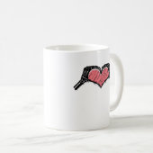 Mug Squelette Coeur main signe Valentines Jour Classiq (Devant droit)