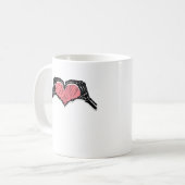 Mug Squelette Coeur main signe Valentines Jour Classiq (Devant gauche)