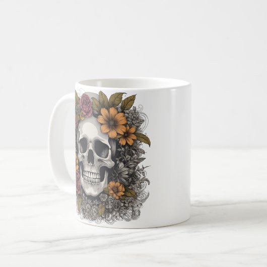Mug Squelette coulé (Devant gauche)