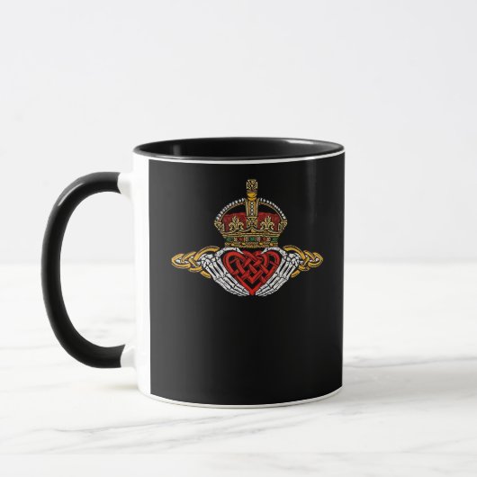 Mug Squelette Couleur Claddagh (Gauche)