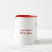 Mug Squelette Dabing Noël Père Noël Éffrayant Noël (Centre)