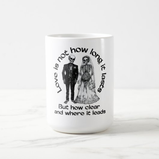 Mug squelette d'amour éternel - Café pour couple g (Centre)