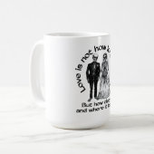 Mug squelette d'amour éternel - Café pour couple g (Devant gauche)