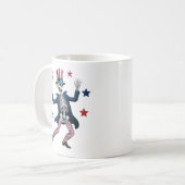 Mug Squelette dansant du 4 juillet (Devant gauche)