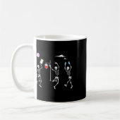 Mug Squelette dansant infirmière drôle squelette Hallo (Gauche)