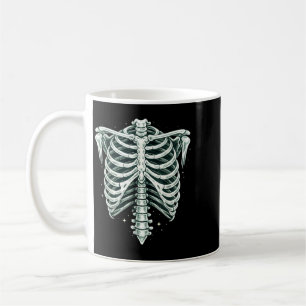 Mug Squelette de cage thoracique vintage Halloween ana