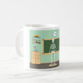 Mug Squelette de cours de science (Devant gauche)
