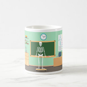 Mug Squelette de cours de science