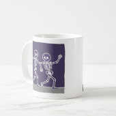 Mug Squelette de danse drôle Bone to Be Wild Halloween (Devant gauche)
