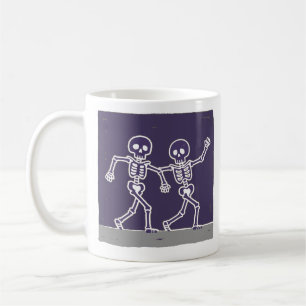 Mug Squelette de danse drôle Bone to Be Wild Halloween