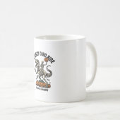 Mug Squelette de dinosaure Halloween Vintage Trick Rid (Devant droit)