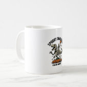 Mug Squelette de dinosaure Halloween Vintage Trick Rid (Devant gauche)