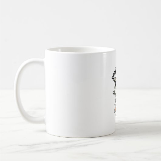 Mug Squelette de dinosaure Halloween Vintage Trick Rid (Gauche)