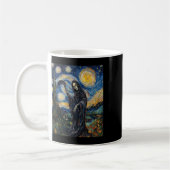 Mug Squelette de faucheuse - Style Van Gogh - Starry N (Gauche)