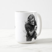 Mug Squelette de joueur  (Devant droit)