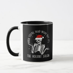Mug Squelette de la saison des fêtes