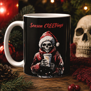 Mug Squelette de Noël effrayant de la saison des terre
