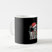 Mug Squelette de Noël Smiling Crâne Boire Café S (Devant gauche)