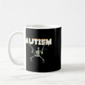 Mug Squelette de sensibilisation sur l'autisme - Graph (Gauche)