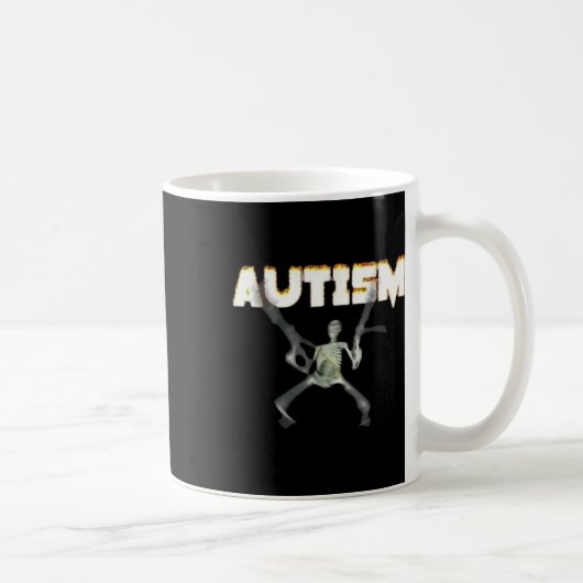 Mug Squelette de sensibilisation sur l'autisme - Graph (Droite)